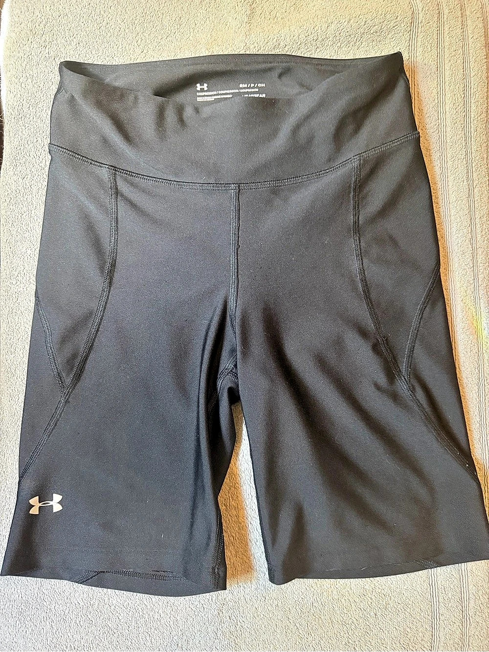 Under Armour HeatGear Compression Shorts Women’s Black Size SMALL